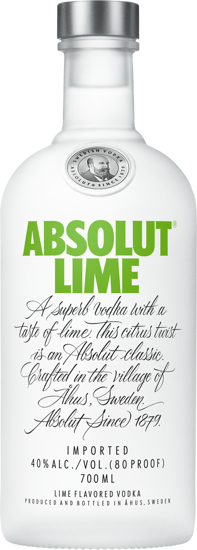 Picture of VODKA ABSOLUT LIME 40% 6X70CL