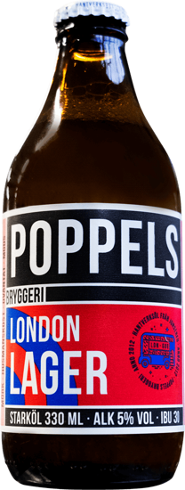 Picture of POPPEL LONDON LAGER 5% 24X33CL