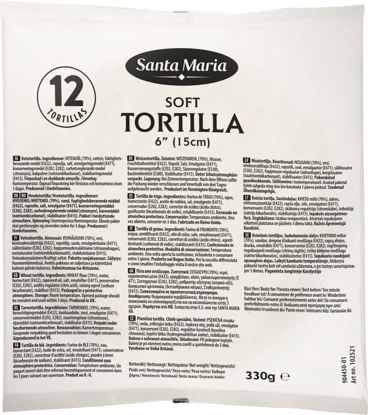 Picture of TORTILLA VETE 6" 15CM 12X8ST