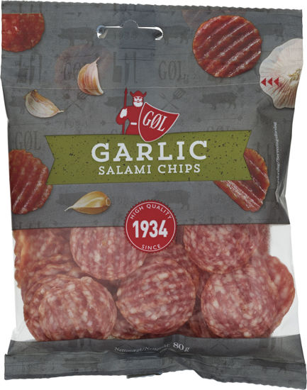 Picture of SALAMI CHIPS VITLÖK 10X80G