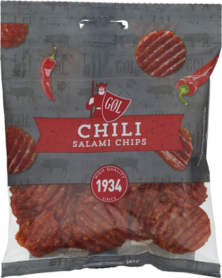 Picture of SALAMI CHIPS CHILI 10X80G